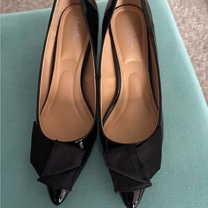 Charles by Charles Davis Black Heels with Bow Detail Style Adam